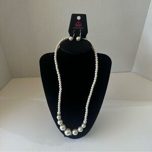 Paparazzi White Multi-Strand Necklace